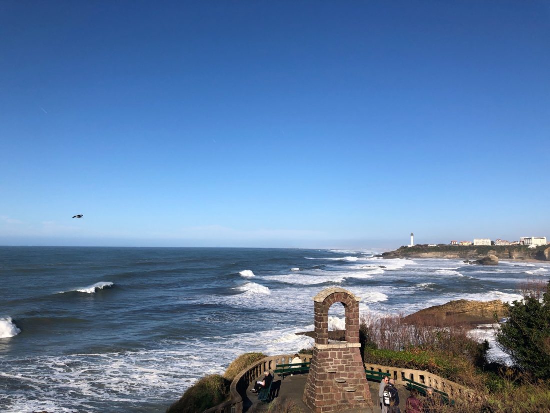 View from Biarritz shore